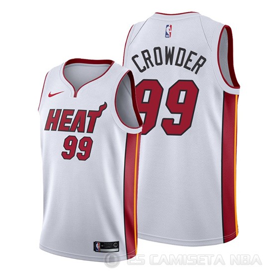 Camiseta Jae Crowder #99 Miami Heat Association 2019-20 Blanco - Haga un click en la imagen para cerrar